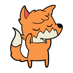 friendly cartoon fox