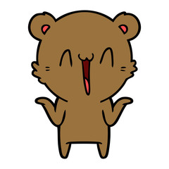 happy bear cartoon