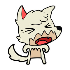 angry cartoon fox