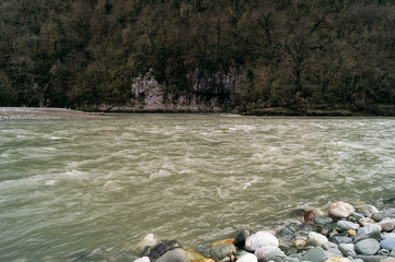 Горная река, декабрь, Абхазия.