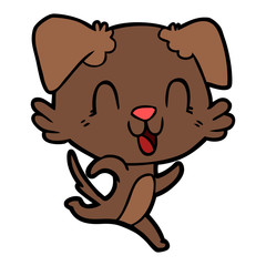 laughing cartoon dog