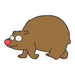 cartoon walking bear