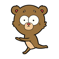 worried bear cartoon