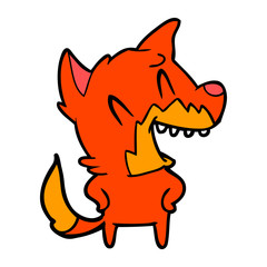 laughing fox cartoon