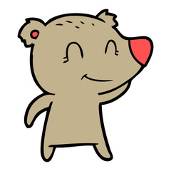 smiling bear cartoon