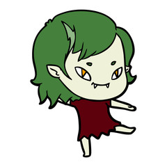 cartoon friendly vampire girl