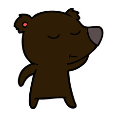 happy cartoon bear