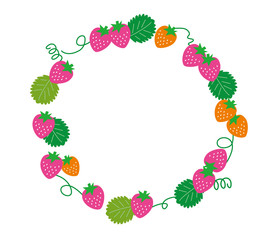 イチゴのフレーム