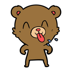 rude cartoon bear