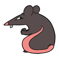 sly cartoon rat
