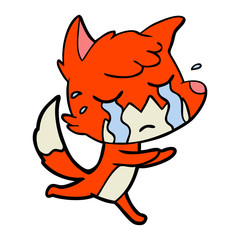 crying fox cartoon