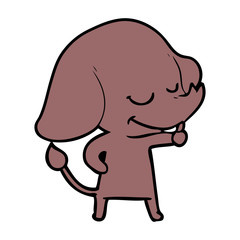 cartoon smiling elephant