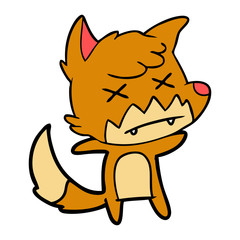 cartoon dead fox