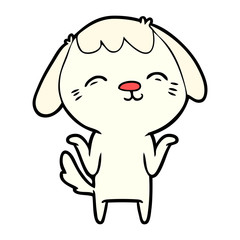 happy cartoon dog