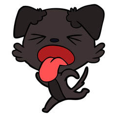 cartoon running dog