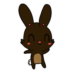 Fototapeta na wymiar cute cartoon rabbit