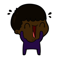 laughing cartoon man