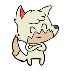 cartoon friendly fox