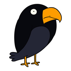 cartoon crow