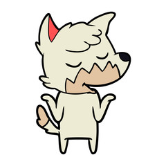 friendly cartoon fox