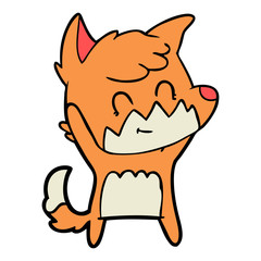 cartoon friendly fox