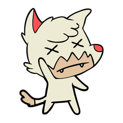 cartoon dead fox