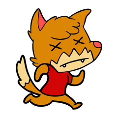 cartoon dead fox