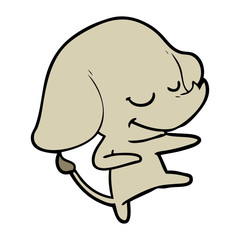 cartoon smiling elephant