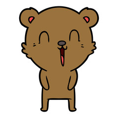 happy cartoon bear
