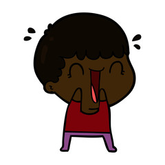 laughing cartoon man