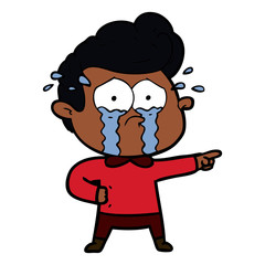 cartoon crying man