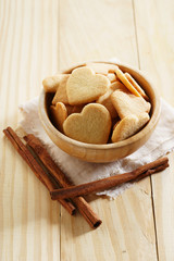 cookies in the form of heart.