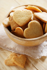 cookies in the form of heart.