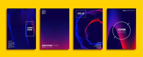 Minimal Vector cover designs. Future Poster template.