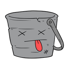 kicked the bucket cartoon