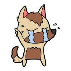 cartoon crying wolf
