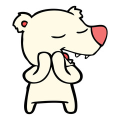 cartoon polar bear