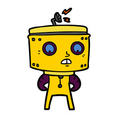 cartoon robot
