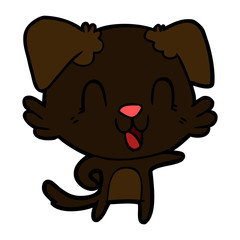laughing cartoon dog