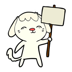 happy cartoon dog