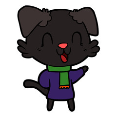 laughing cartoon dog