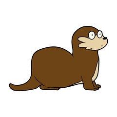cartoon otter