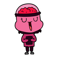 happy cartoon robot
