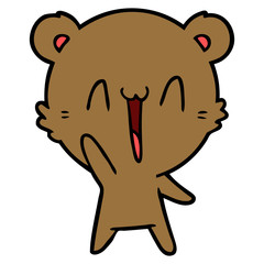 Obraz premium happy bear cartoon
