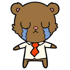 crying cartoon bear