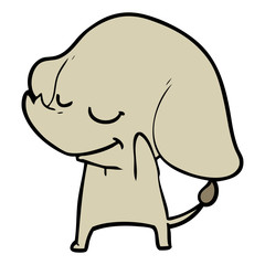 cartoon smiling elephant