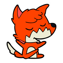 friendly cartoon fox