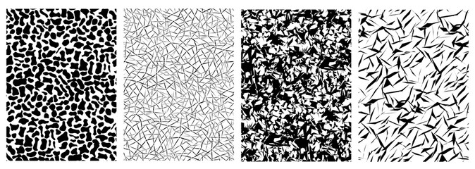 Set of seamless grunge pattern in vector art
