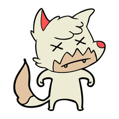 cartoon dead fox