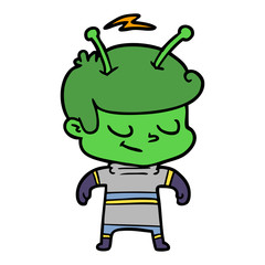 friendly cartoon spaceman